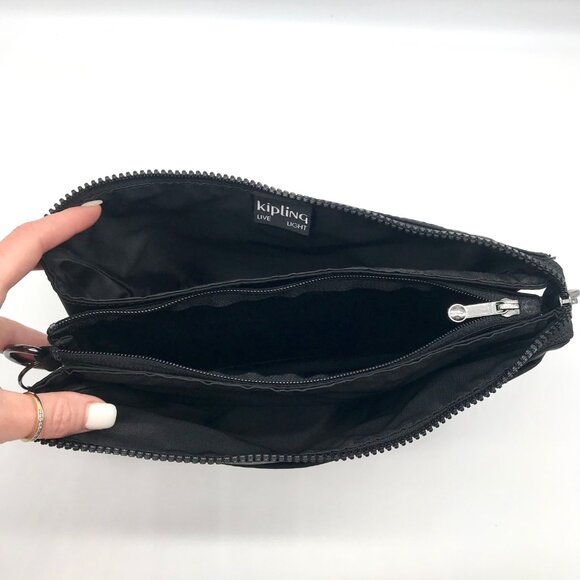 Kipling Riri Endless Black Nylon Crossbody Bag - Picture 10 of 10